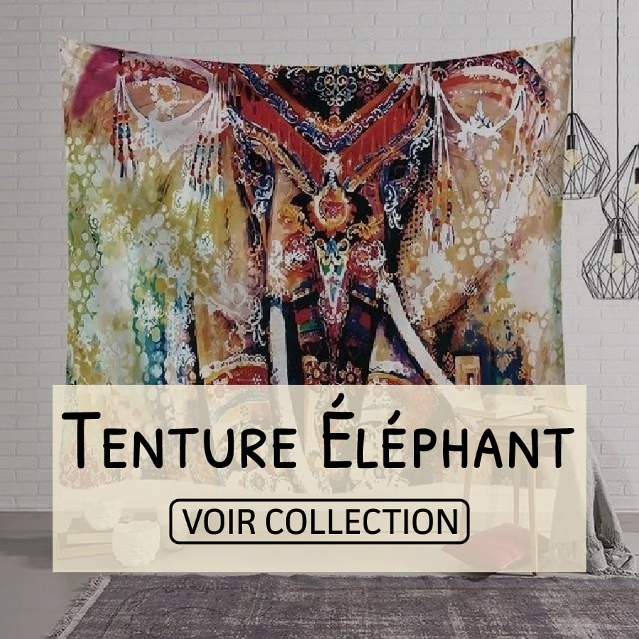 tenture éléphant