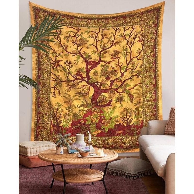Tenture Indienne Arbre de Vie