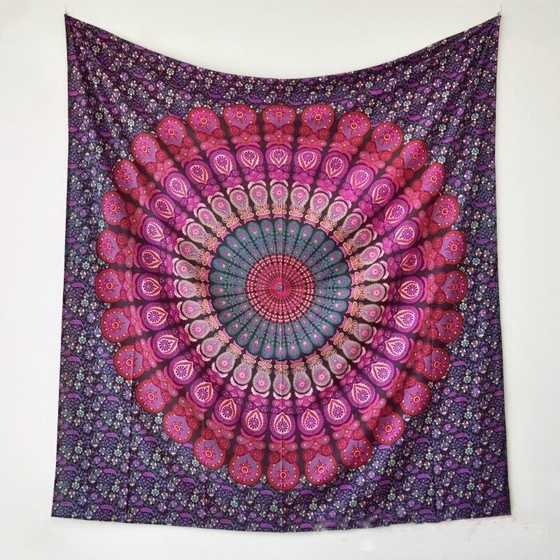 Tenture Indienne Coton Violet