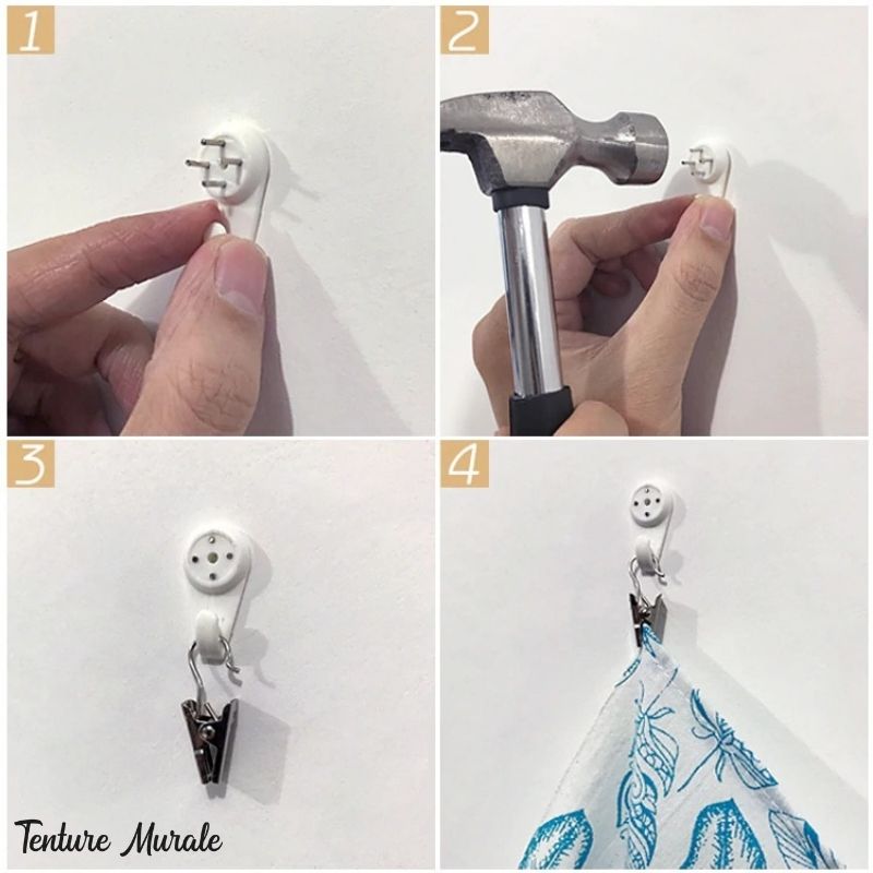 Tenture Coton Mandala Bleu