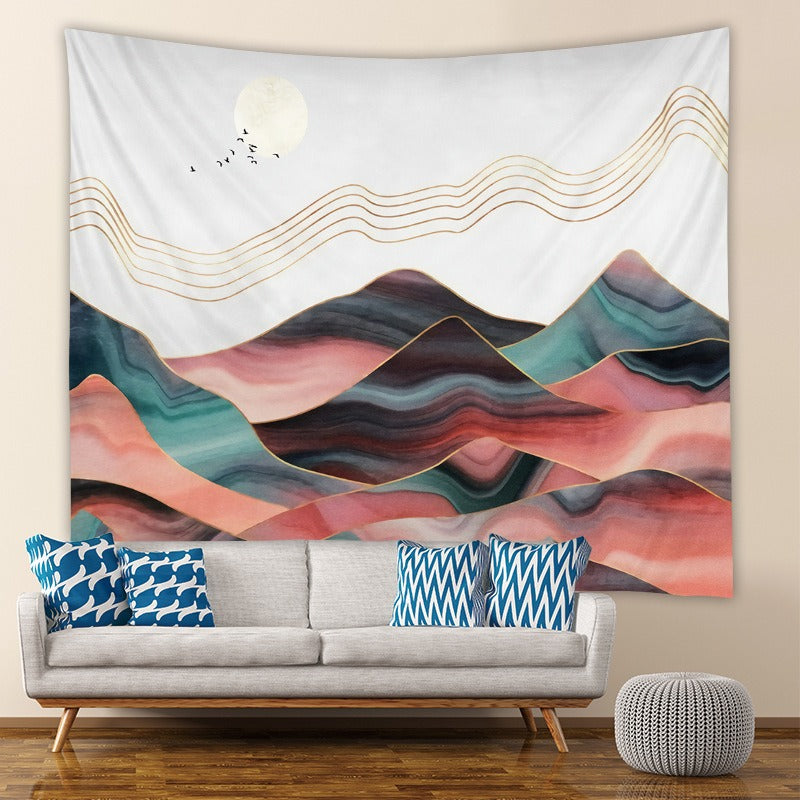Drap Mural Paysage Stylisé