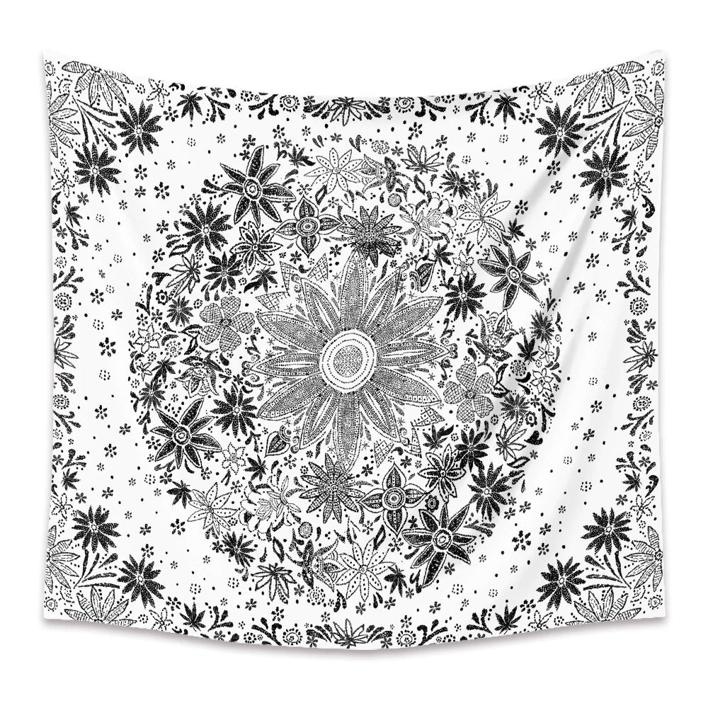 Tenture Mandala Floral Hippie
