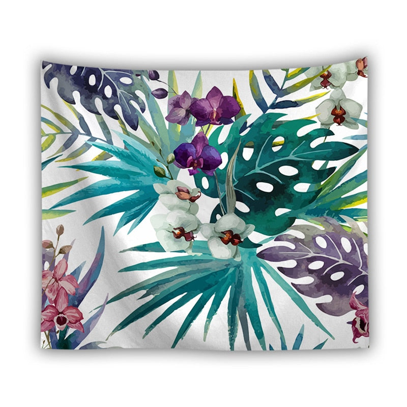 Tenture Murale Fleurs Tropicales