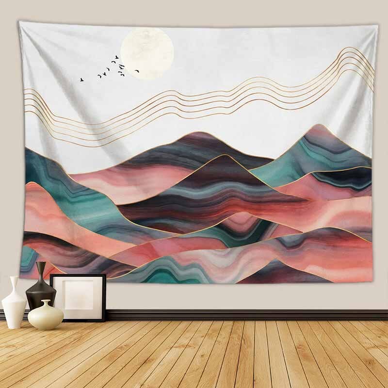 Drap Mural Paysage Stylisé