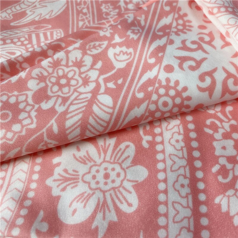 Tenture Mandala Rose Éléphant