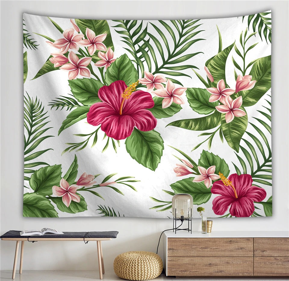 Tenture Murale Fleurs Hibiscus