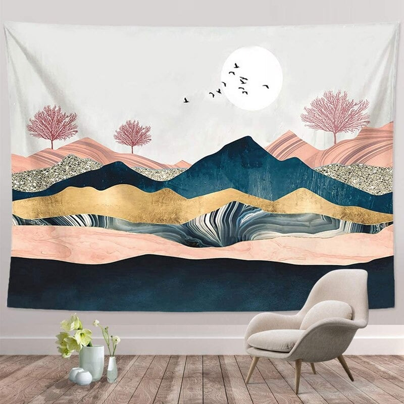 Drap de Mur Paysage Poétique