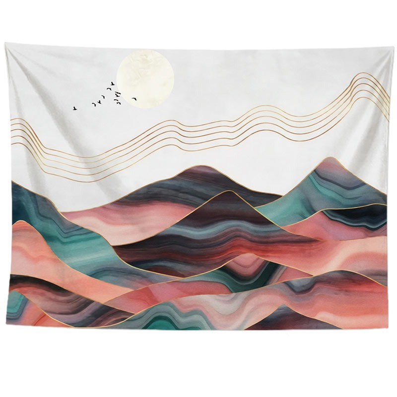 Drap Mural Paysage Stylisé