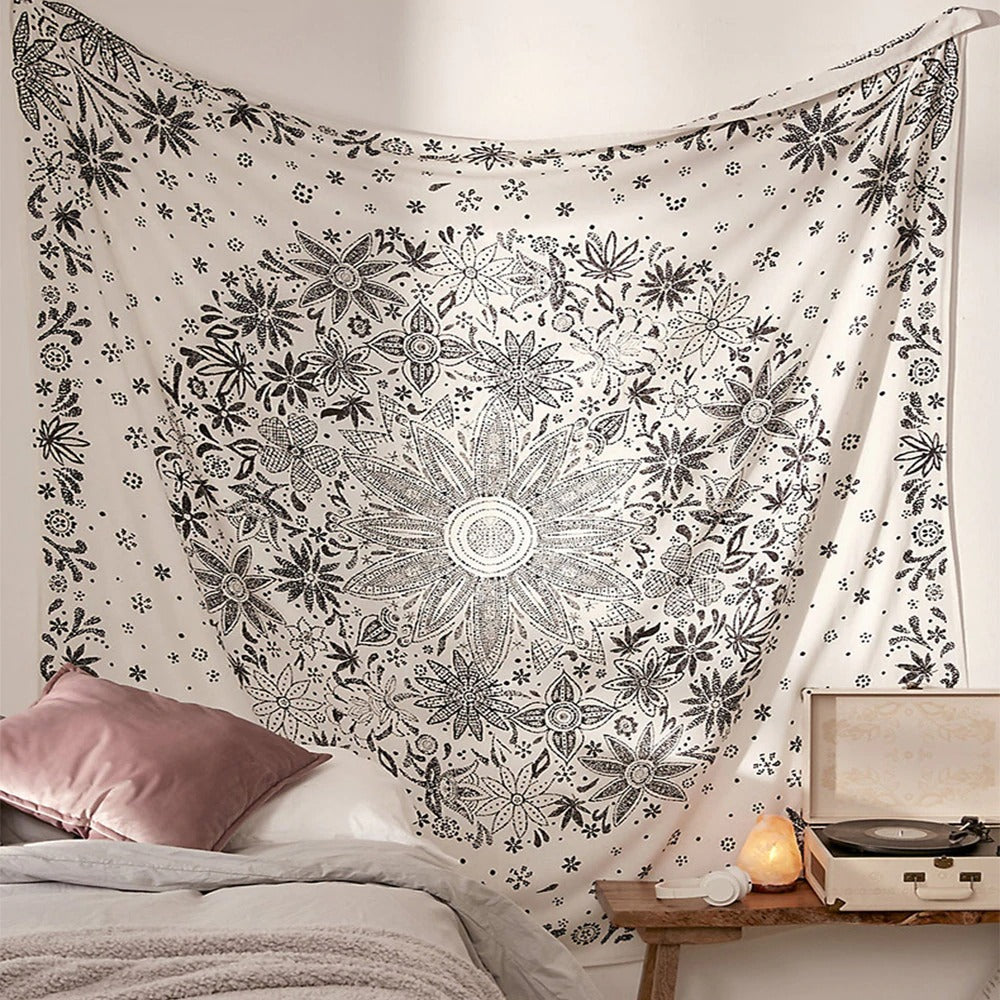 Tenture Mandala Floral Hippie