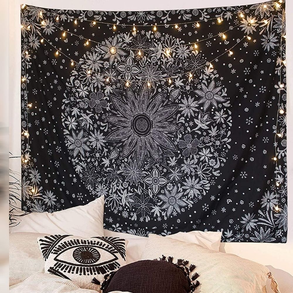 Tenture Hippie Mandala Fleurie