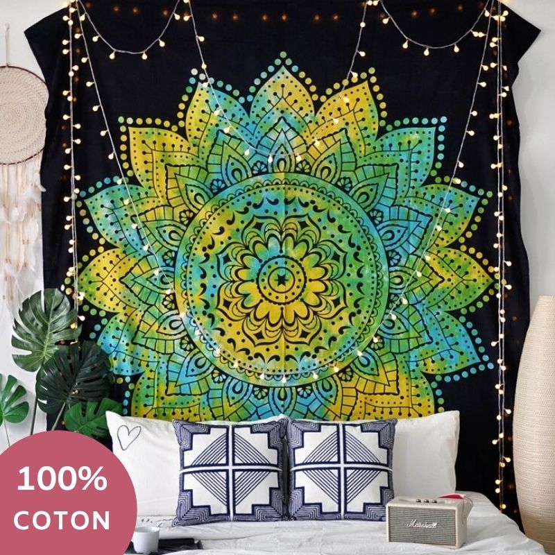 Tenture Coton Mandala Lotus