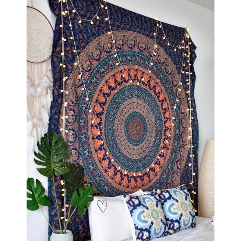 Tenture Indienne Mandala Coton