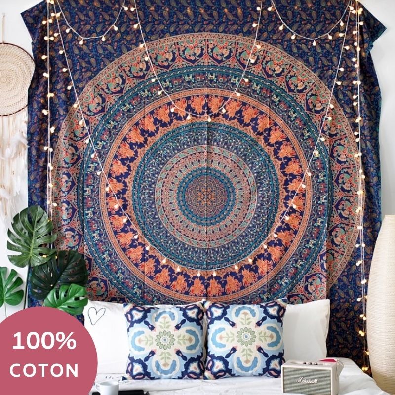 Tenture Indienne Mandala Coton