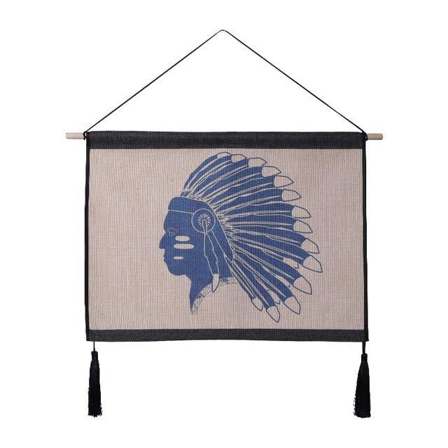 Décoration Murale Tapisserie Indien - 39 x 54cm