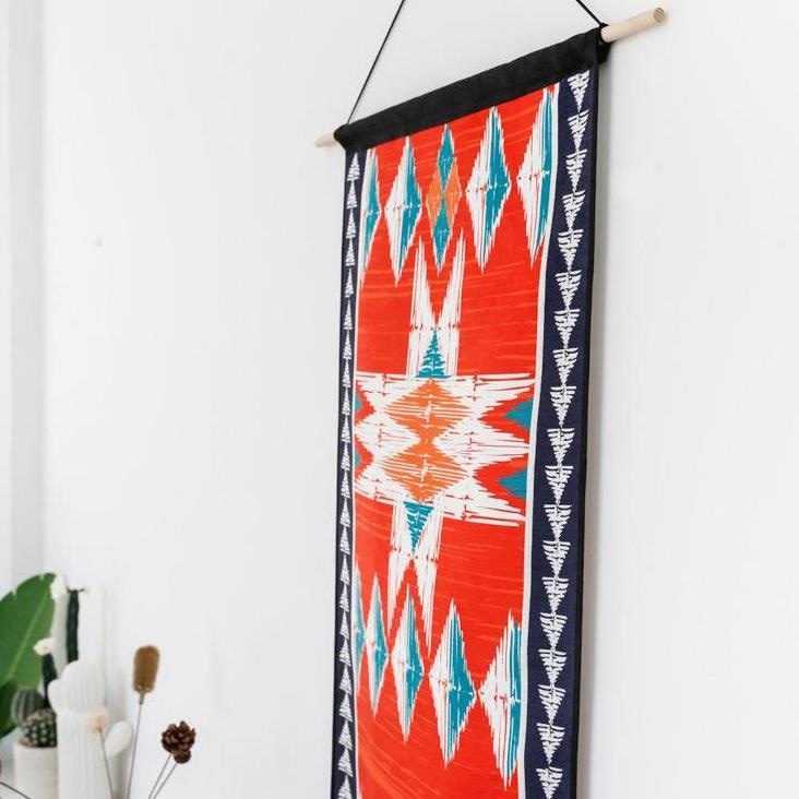 Tapisserie Murale Bohème Rouge