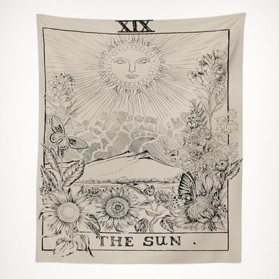 Tenture Carte de Tarot Le Soleil - 100 x 150cm
