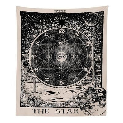 Tenture Carte de Tarot lEtoile - 100 x 150cm