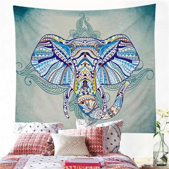 Tenture Éléphant Yoga