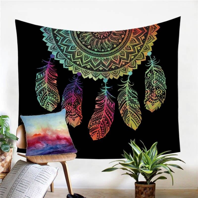 Tenture Hippie Attrape-Rêve - 130 x 150cm