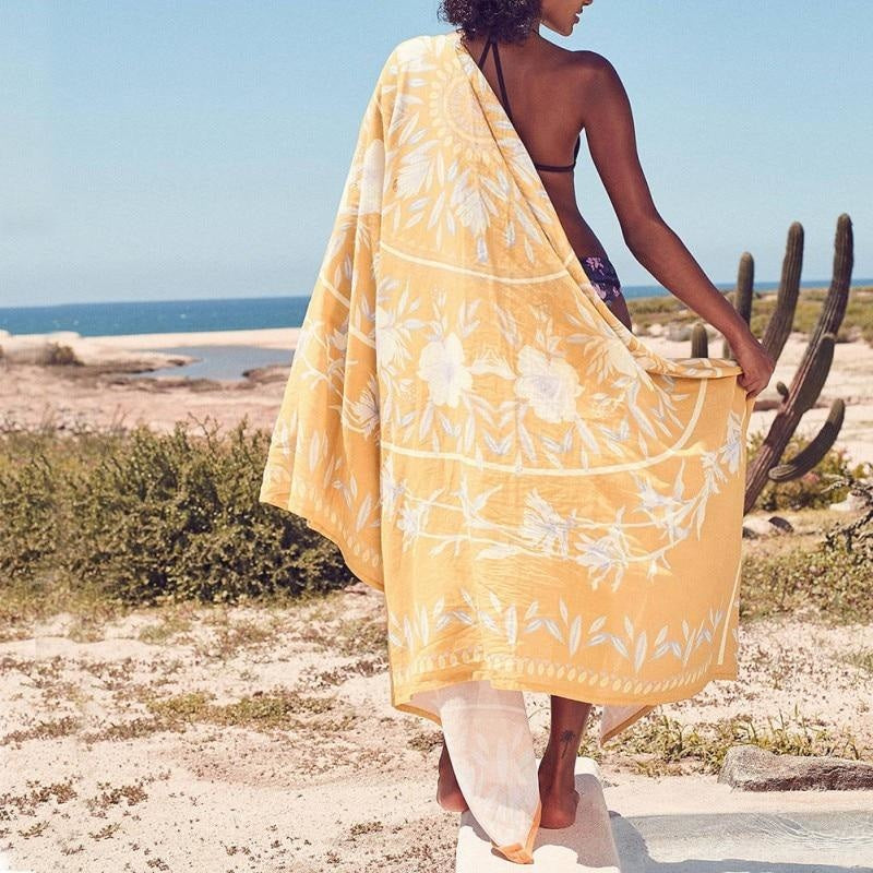 Tenture Hippie Jaune Soleil