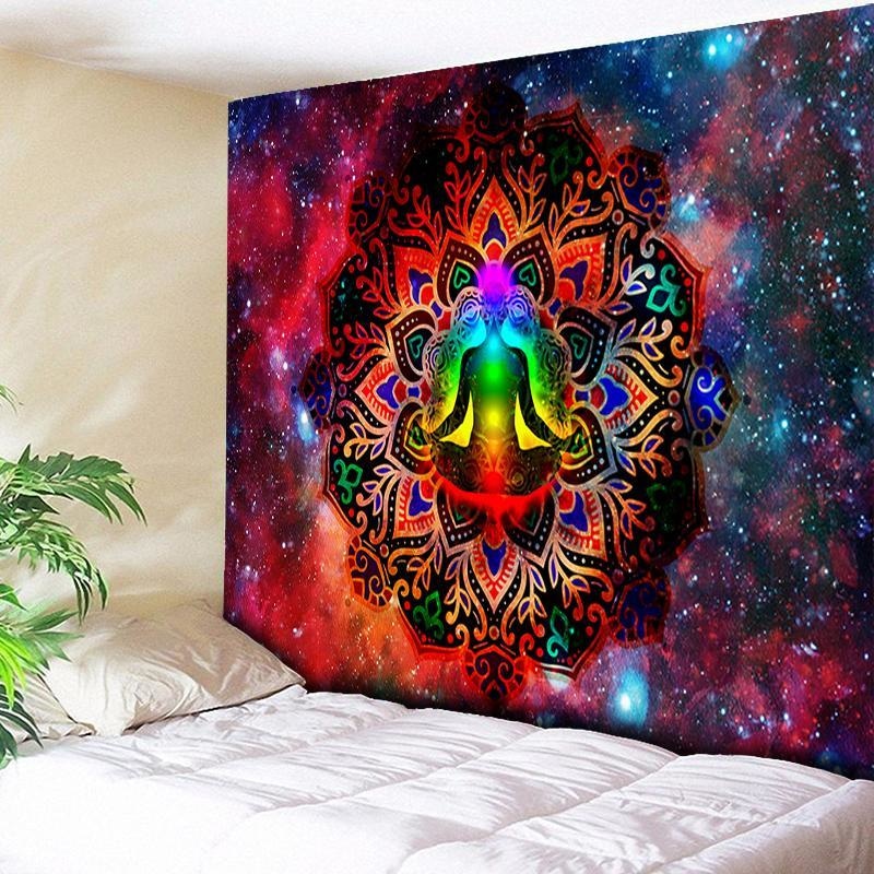 Tenture Indienne Yoga - 150 x 130cm