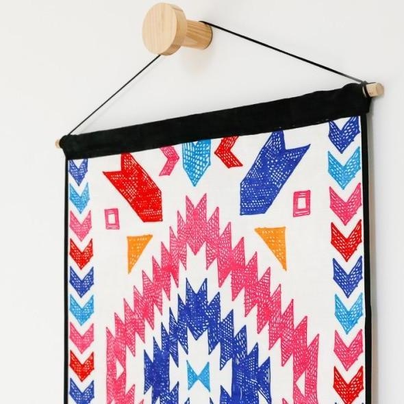 Tenture Longue Aztec