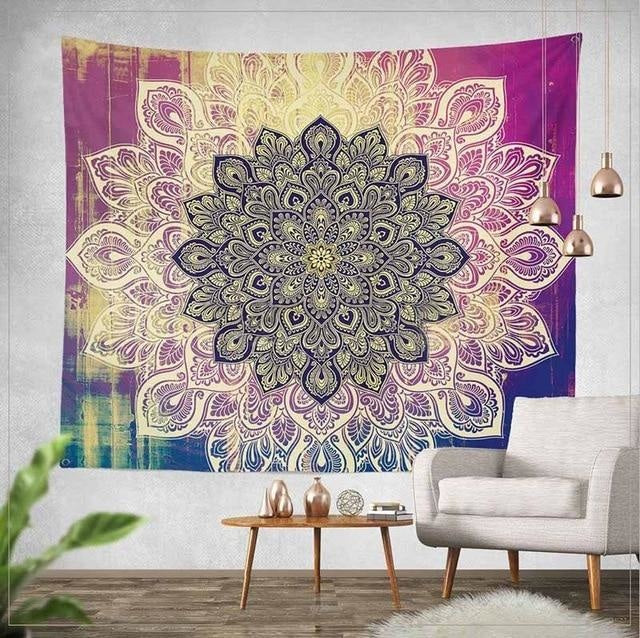 Tenture Mandala Eveil Spirituel - Multiples / 150 x 200cm