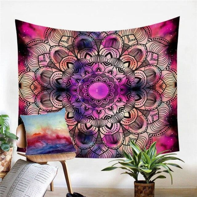 Tenture Mandala Tempête - 130x150cm