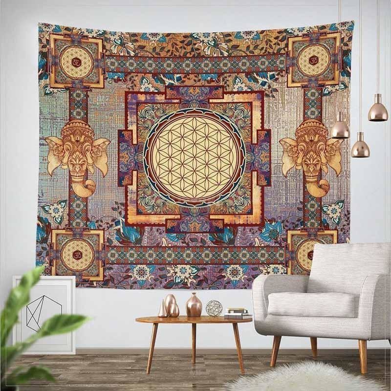 Tenture Mandala Tibétaine