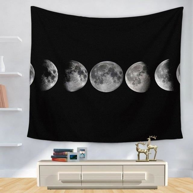 Tenture Murale Cycle de la Lune - 130 x 150cm
