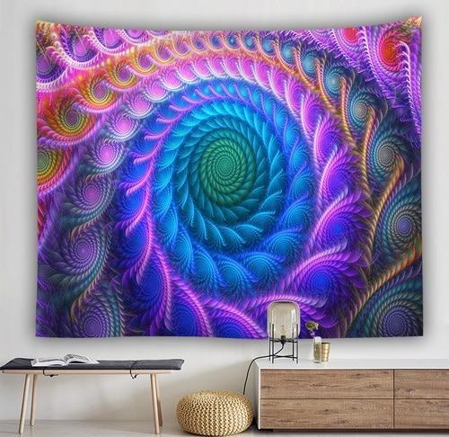 Tenture Murale Psychédélique Vortex - 150 x 100cm