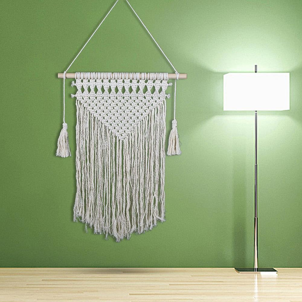 Tenture Murale Tissée en Macramé