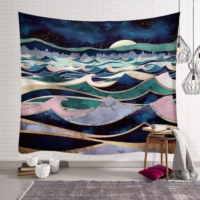 Tenture Nordique Mer du Nord - 200x150cm