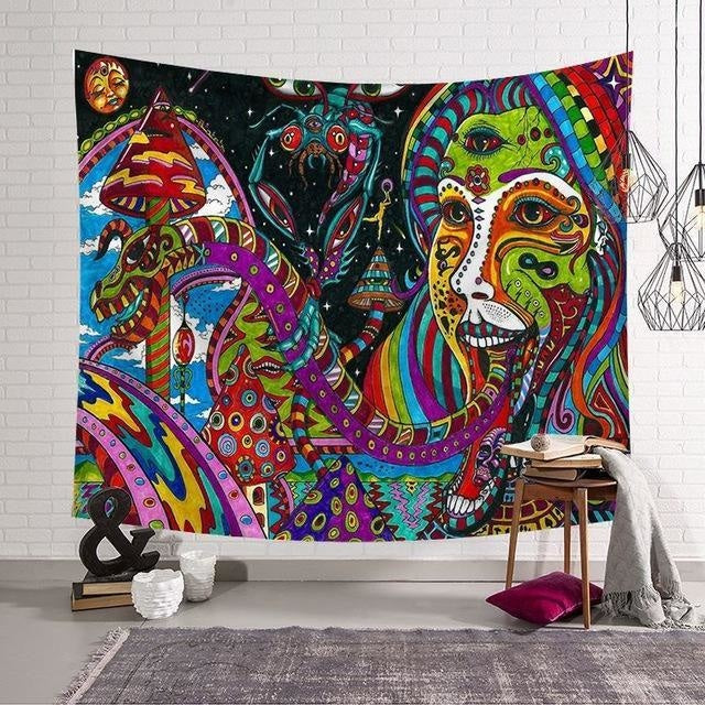Tenture Psychédélique Délirium - 95 x 73cm