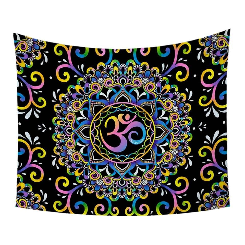 Tenture Psychédélique Doodle Ohm by Brizbazaar