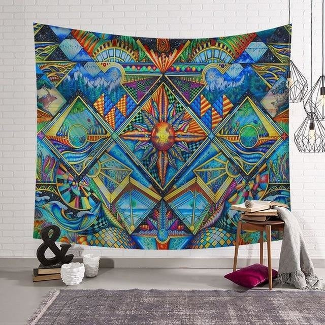 Tenture Psychédélique Monde Parallèle - 95 x 73cm