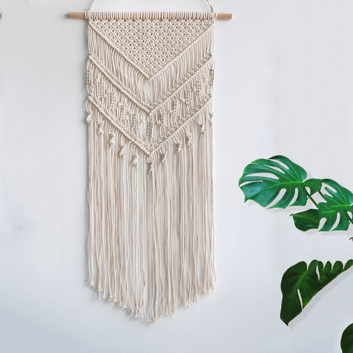 Tenture Tissée en Macramé