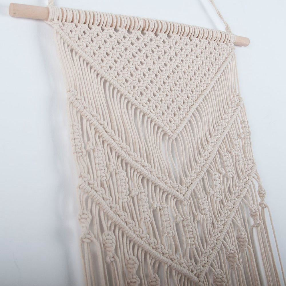 Tenture Tissée en Macramé