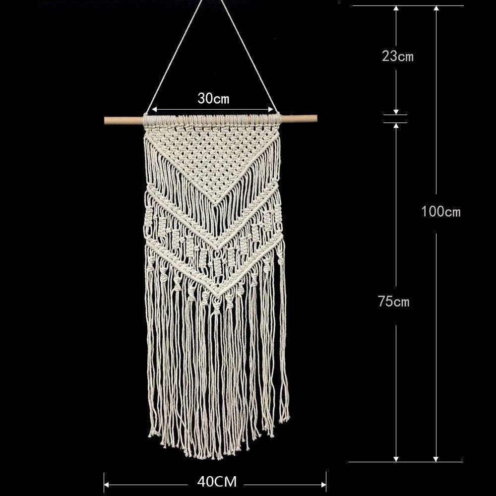 Tenture Tissée en Macramé