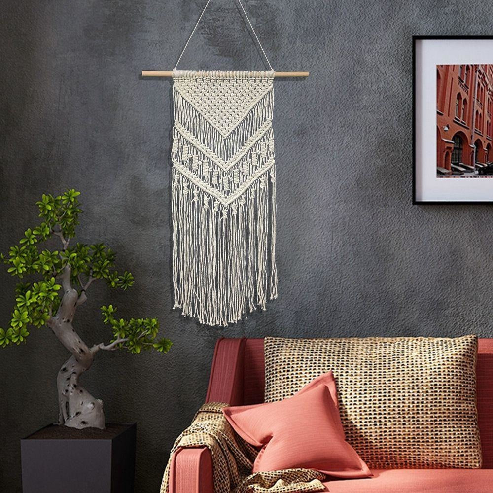 Tenture Tissée en Macramé