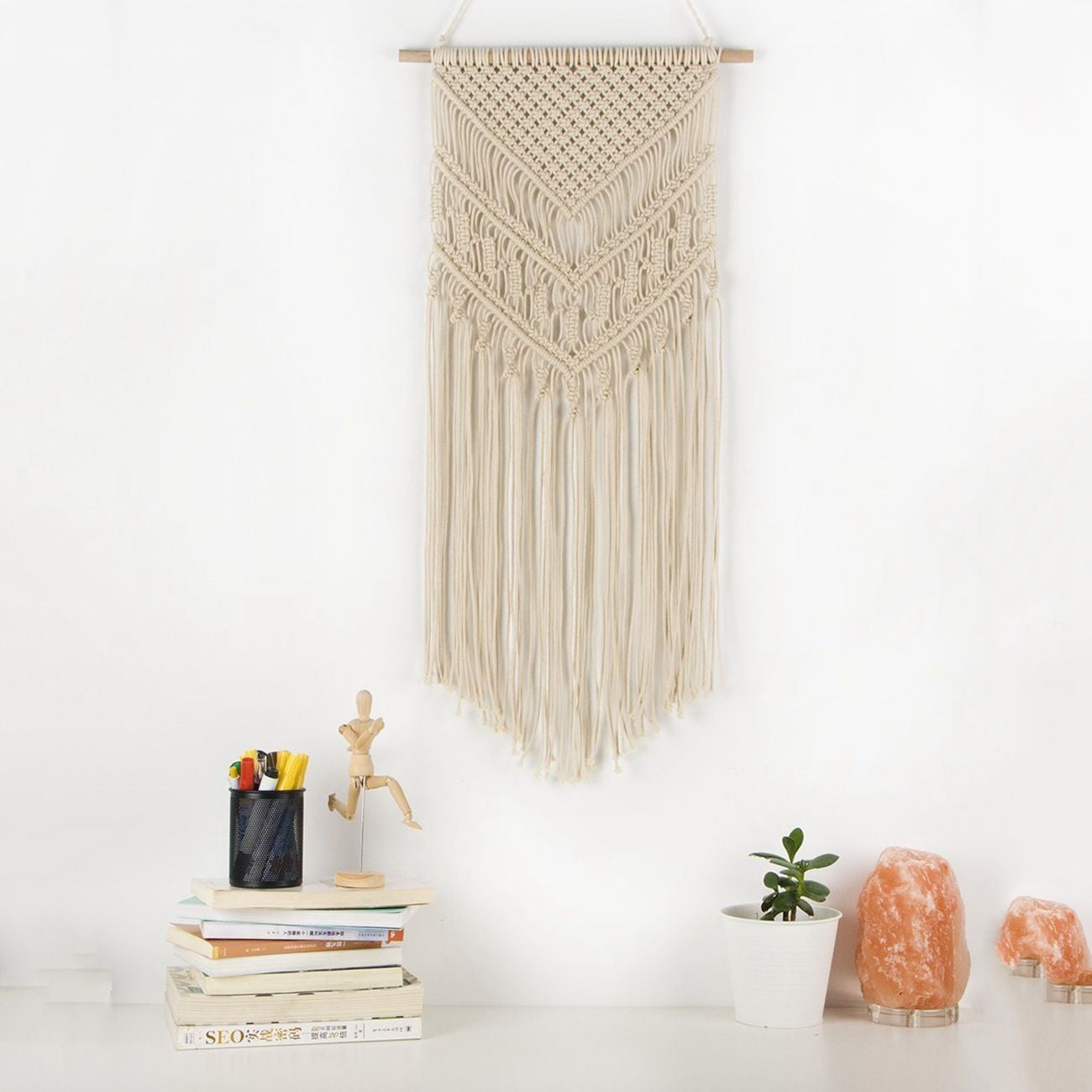 Tenture Tissée en Macramé