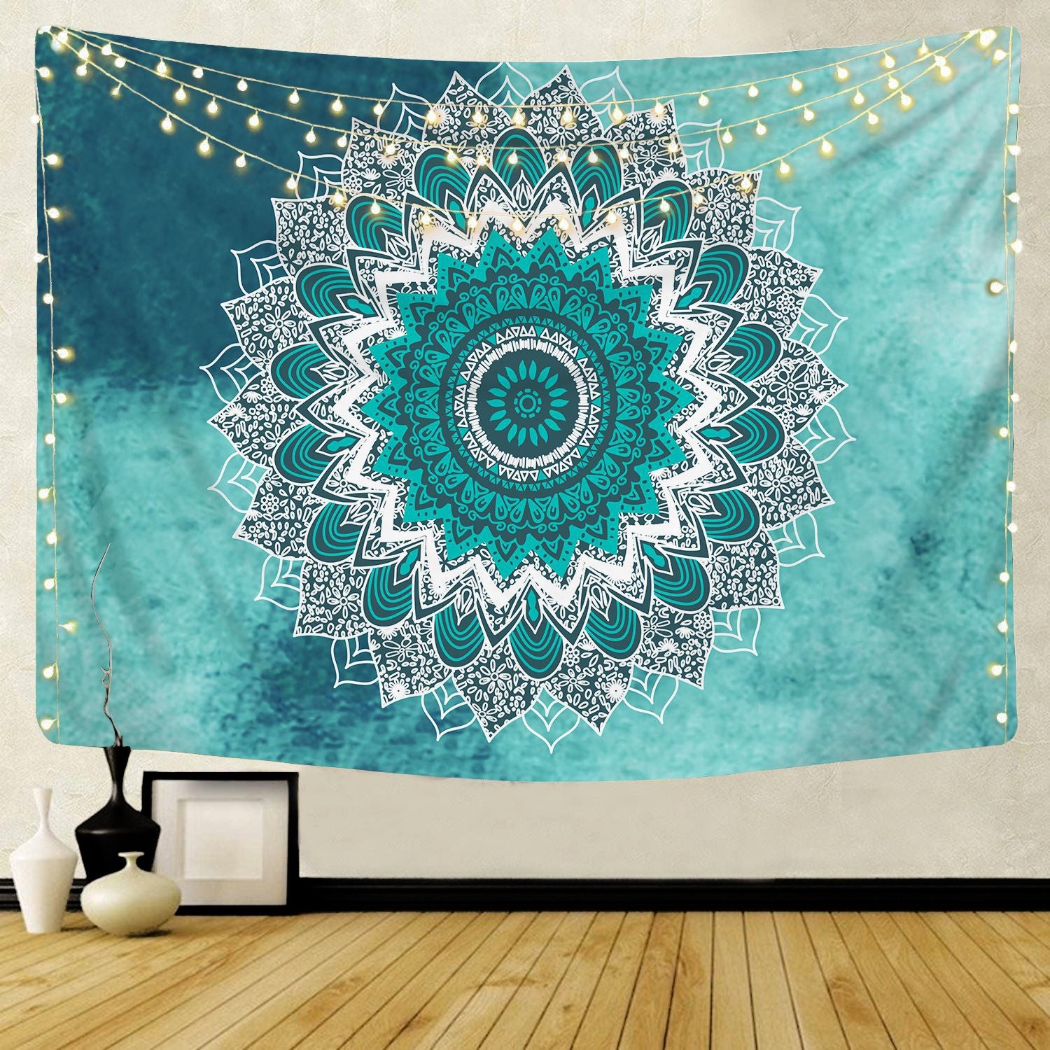 Tenture Murale Mandala Bleu