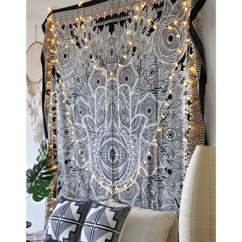 Tenture Indienne Coton Hamsa