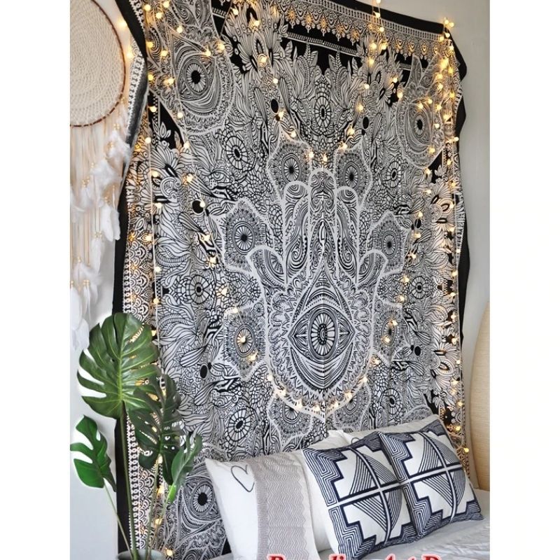 Tenture Indienne Coton Hamsa