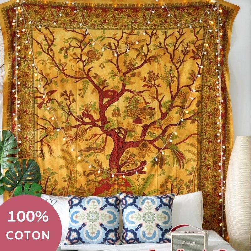 Tenture Indienne Arbre de Vie | Tenture Murale Tenture Indienne Arbre de Vie | Tenture Murale