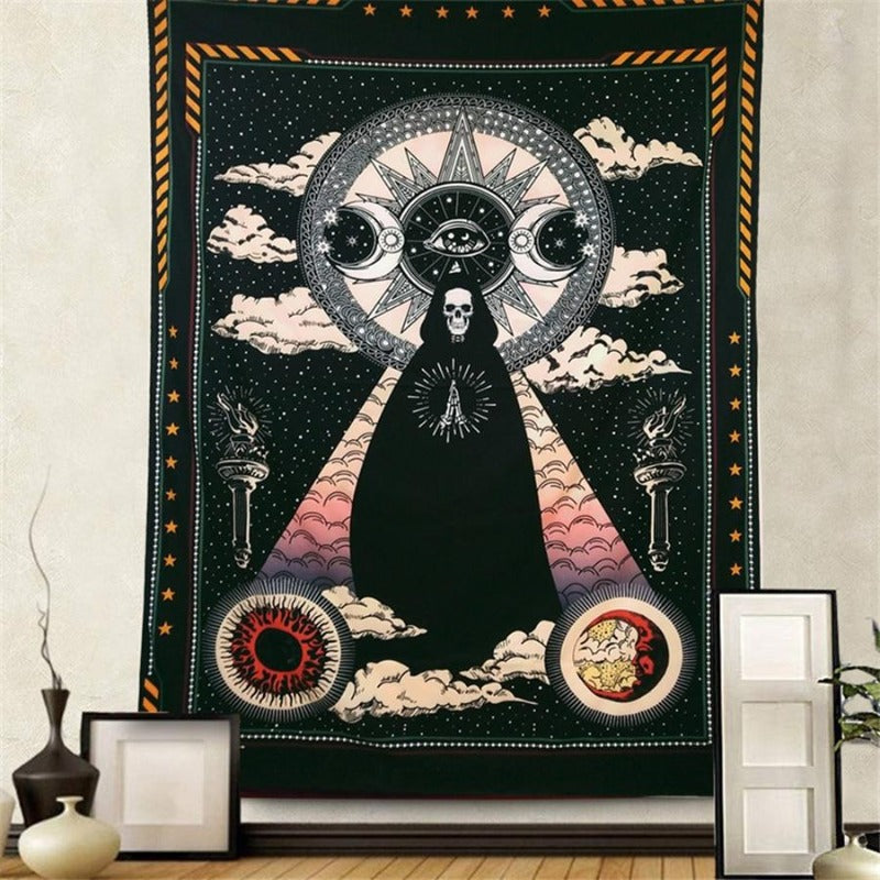 Tenture Carte de Tarot Mort