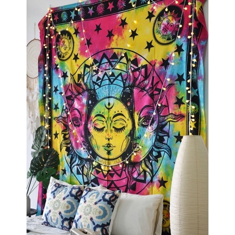 Tenture Coton Hippie Soleil