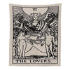 Tenture Carte de Tarot lAmoureux - 100 x 150cm