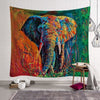 Tenture Éléphant Afrique Coloré - 150 x 130cm