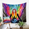 Tenture Hippie Meditation by Pixie Cold Art - 130 x 150cm